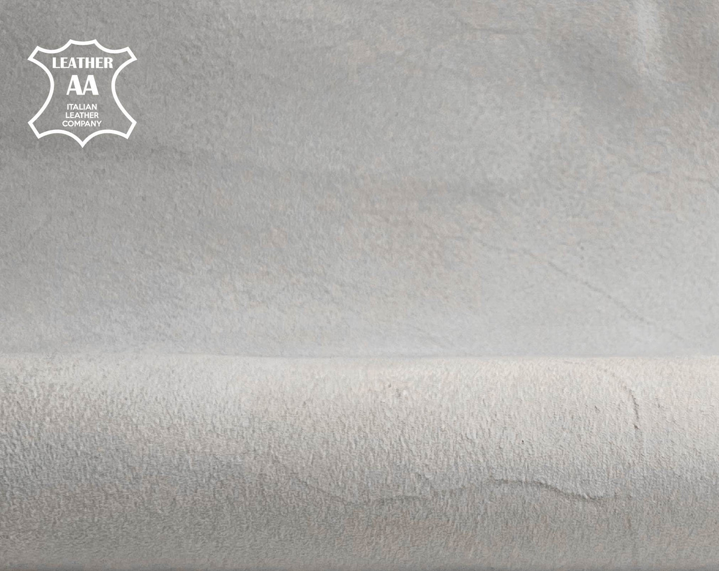 Light Gray Suede Lambskin Thick Soft 1.0 mm/ 2.5 oz / MICRO CHIP 222