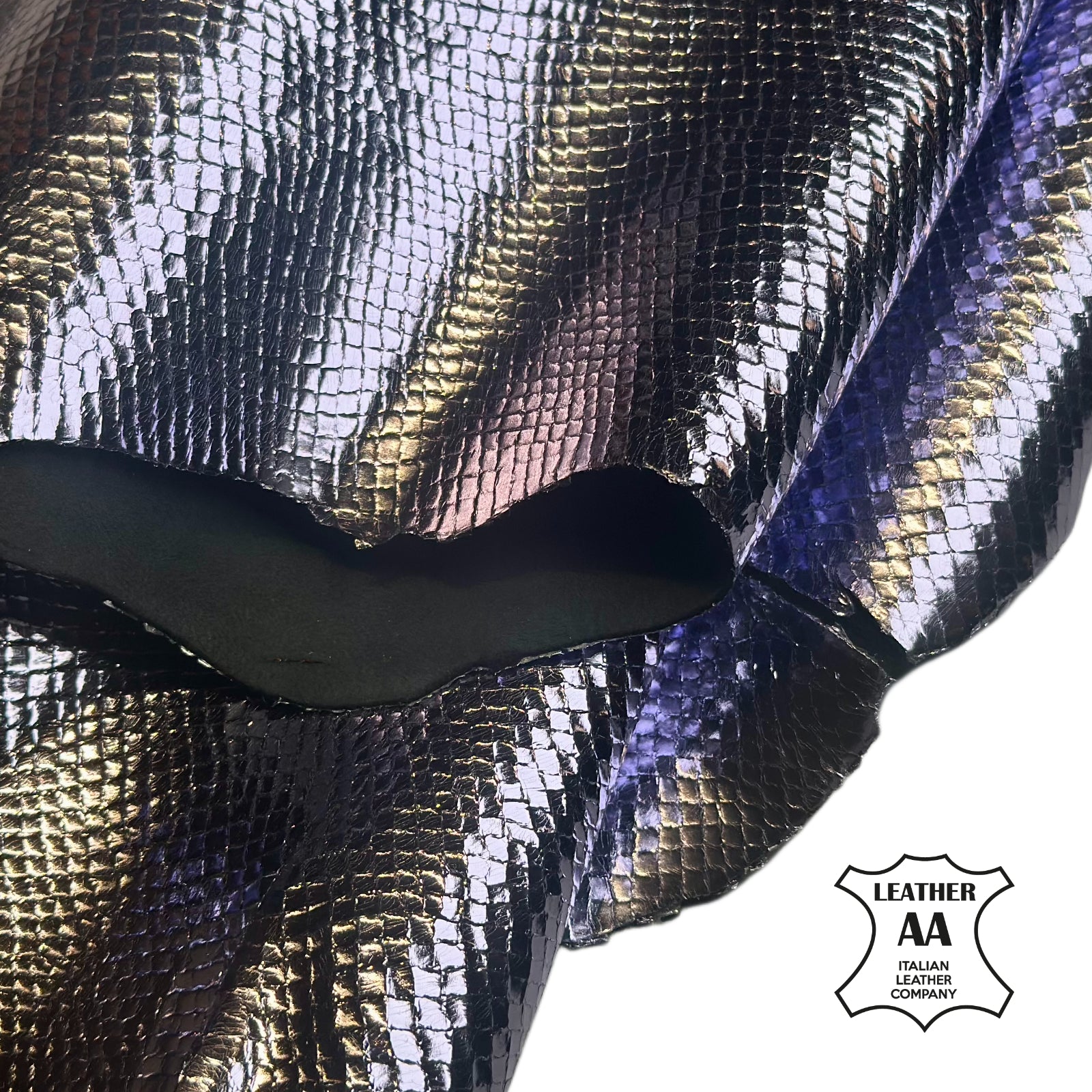 Metallic Purple Lambskin Leather 0.8mm // 2oz Lizard 1682