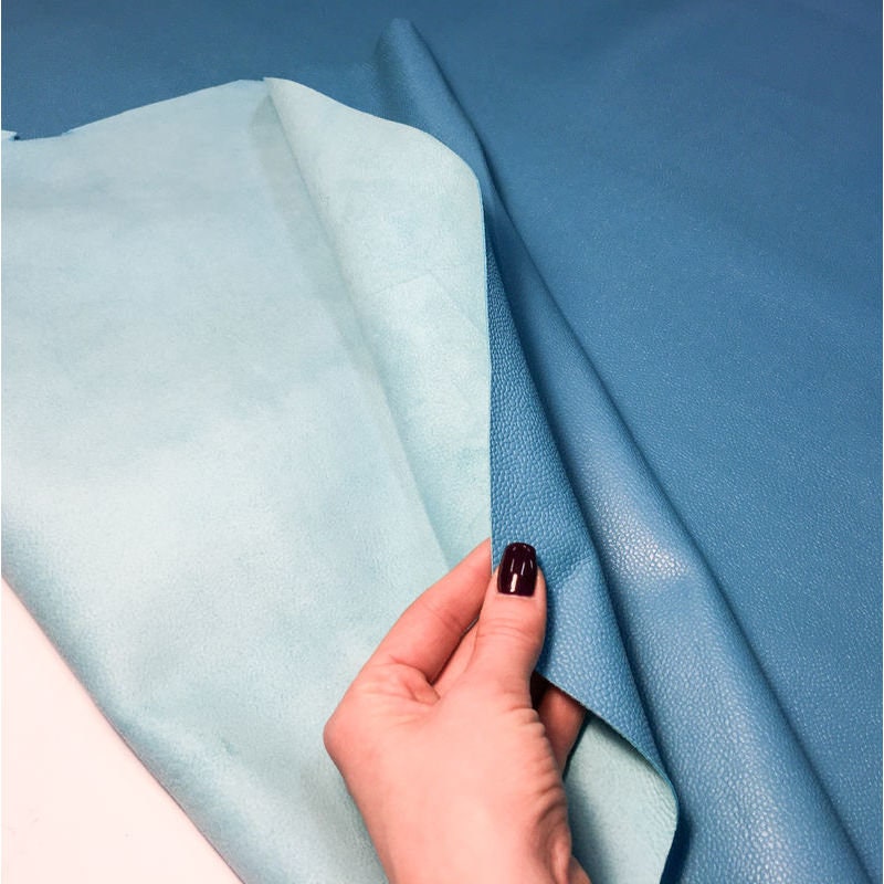 Turquoise Blue Pebbled Lambskin Leather 1.0mm/2.5oz / MAUI BLUE 867