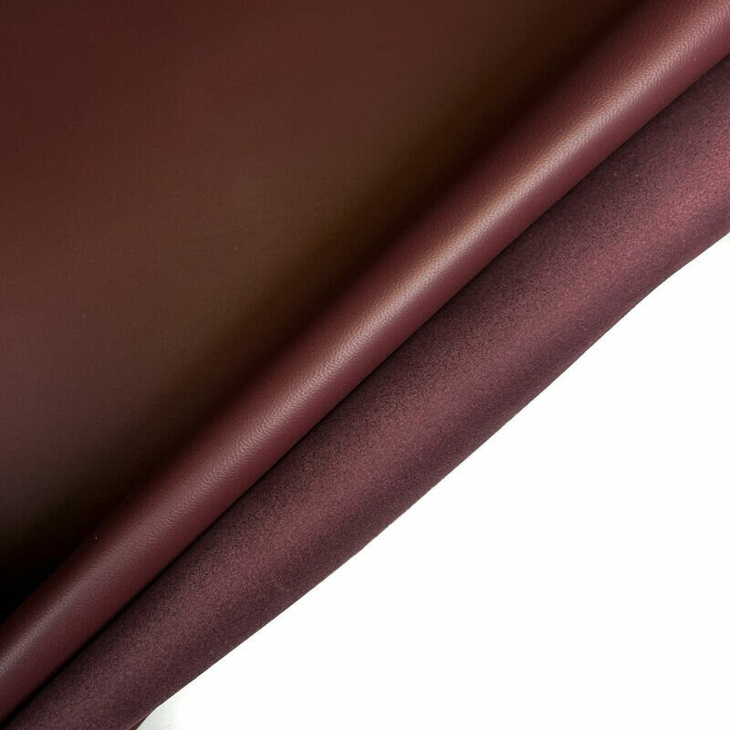 Dark Thick Burgundy Lambskin 1mm/2.5oz / MAHOGANY STONE 1162