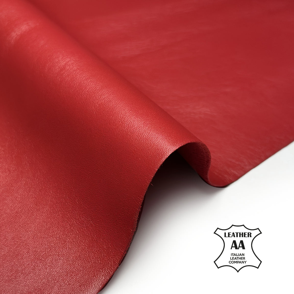 Red Lambskin Leather 5, 6 sqft Pieces 0.9mm (2.25oz) SCARLET 1734