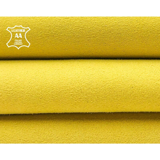 Bright Yellow Suede Lambskin 1.0mm/2.5oz / CELERY 998