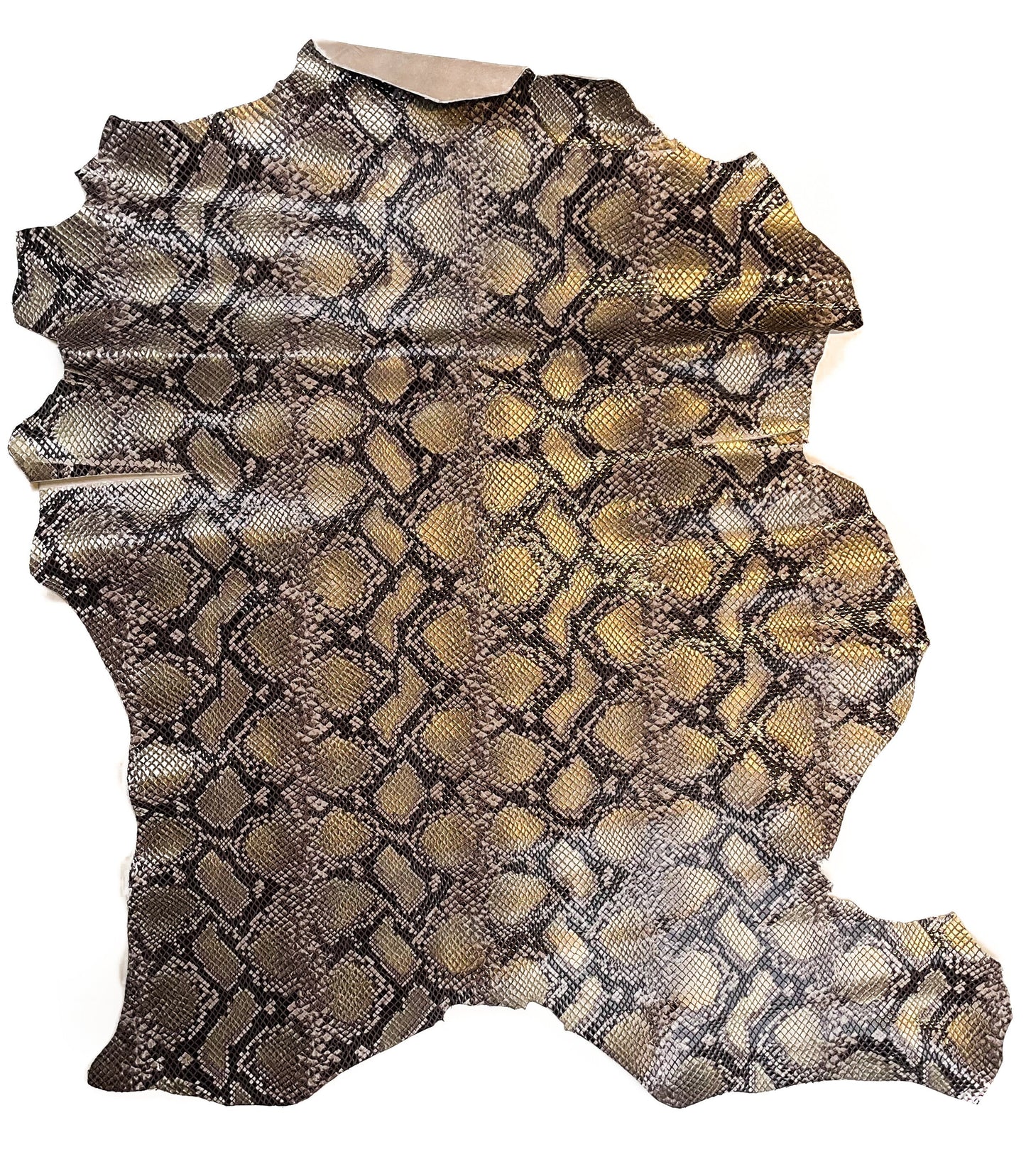Colorful Snakeskin Print Lambskin Leather 0.7-1.2mm/1.75-3oz / SPRING SNAKE MIX 1336