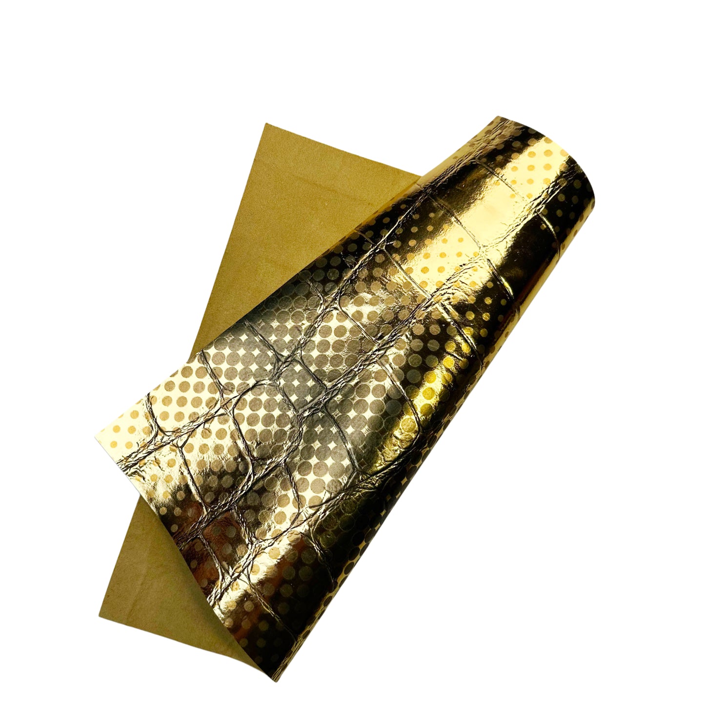 Shiny Gold Foil Dotted Lambskin Leather Sheets 0.8mm//2ozDOTTED GOLD 1654