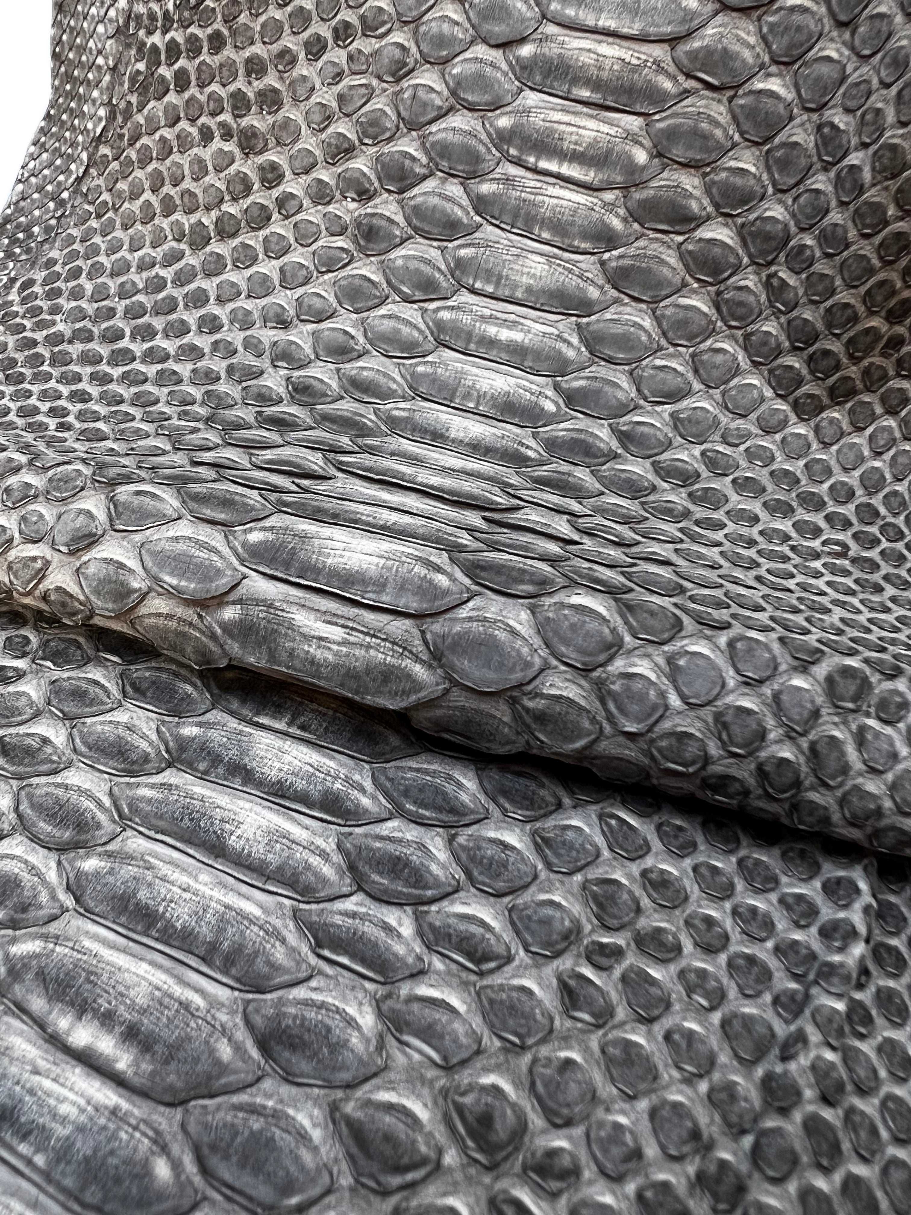 Genuine Taupe Python Skin Sheets // Choose Your Size // Beige Real Snake Leather Sheets