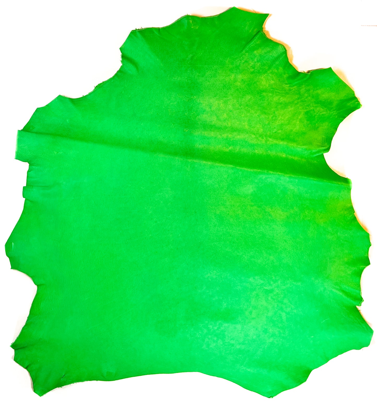 Neon Green Natural Vegetable Tanned Lambskin 1.1-1.2mm / 2.75-3oz Neon Green Veg Tan 1474
