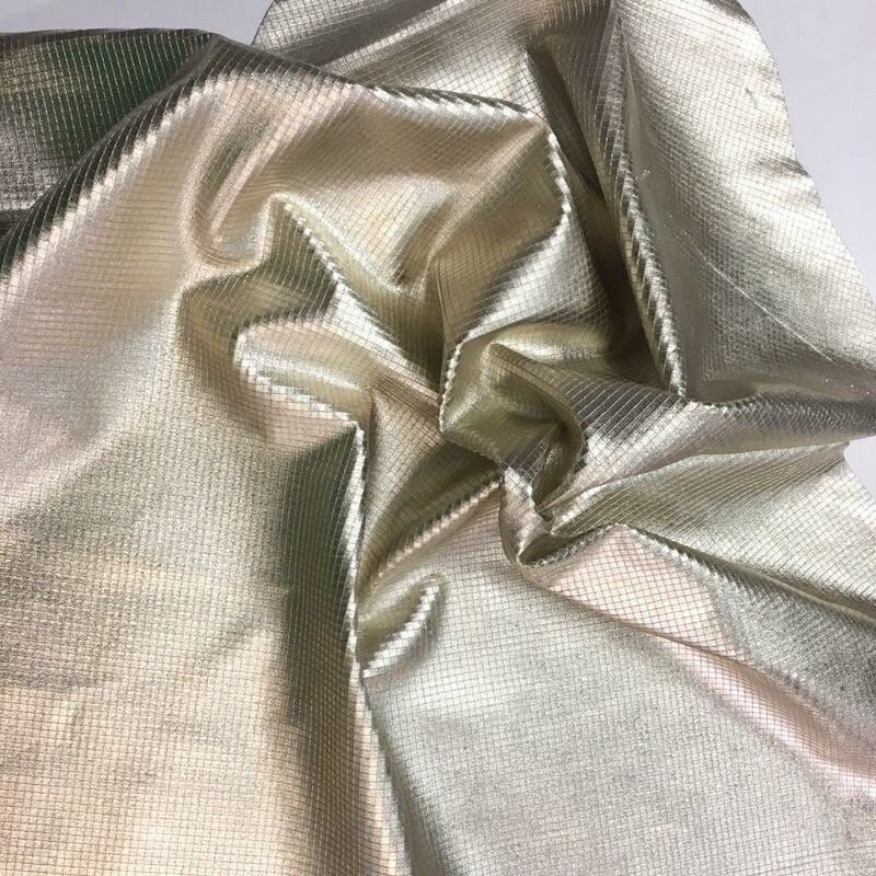 Light Gold Metallic Lambskin With Print 1.0mm/2.5oz / GOLD SQUARES 791
