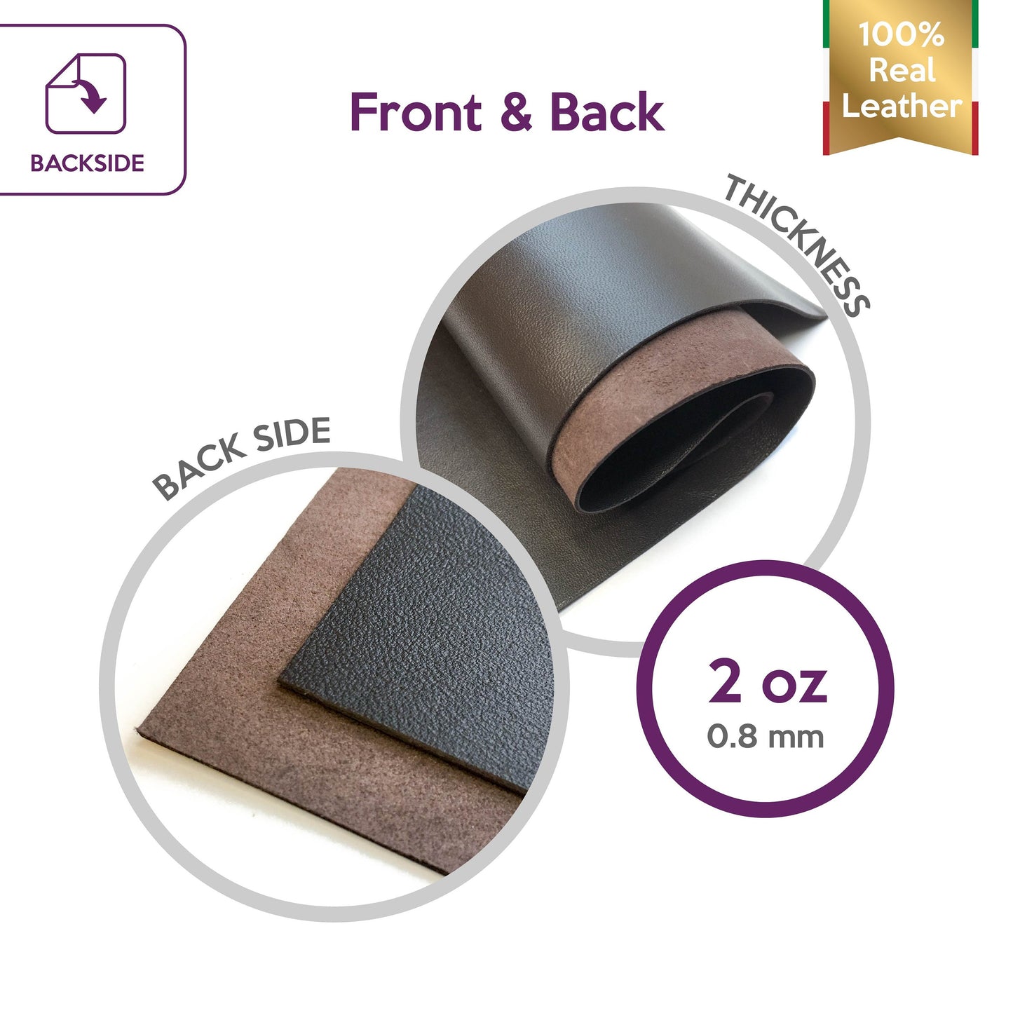 Dark Brown Lambskin Sheets 2oz/0.8mm / DARK CHOCOLATE 794