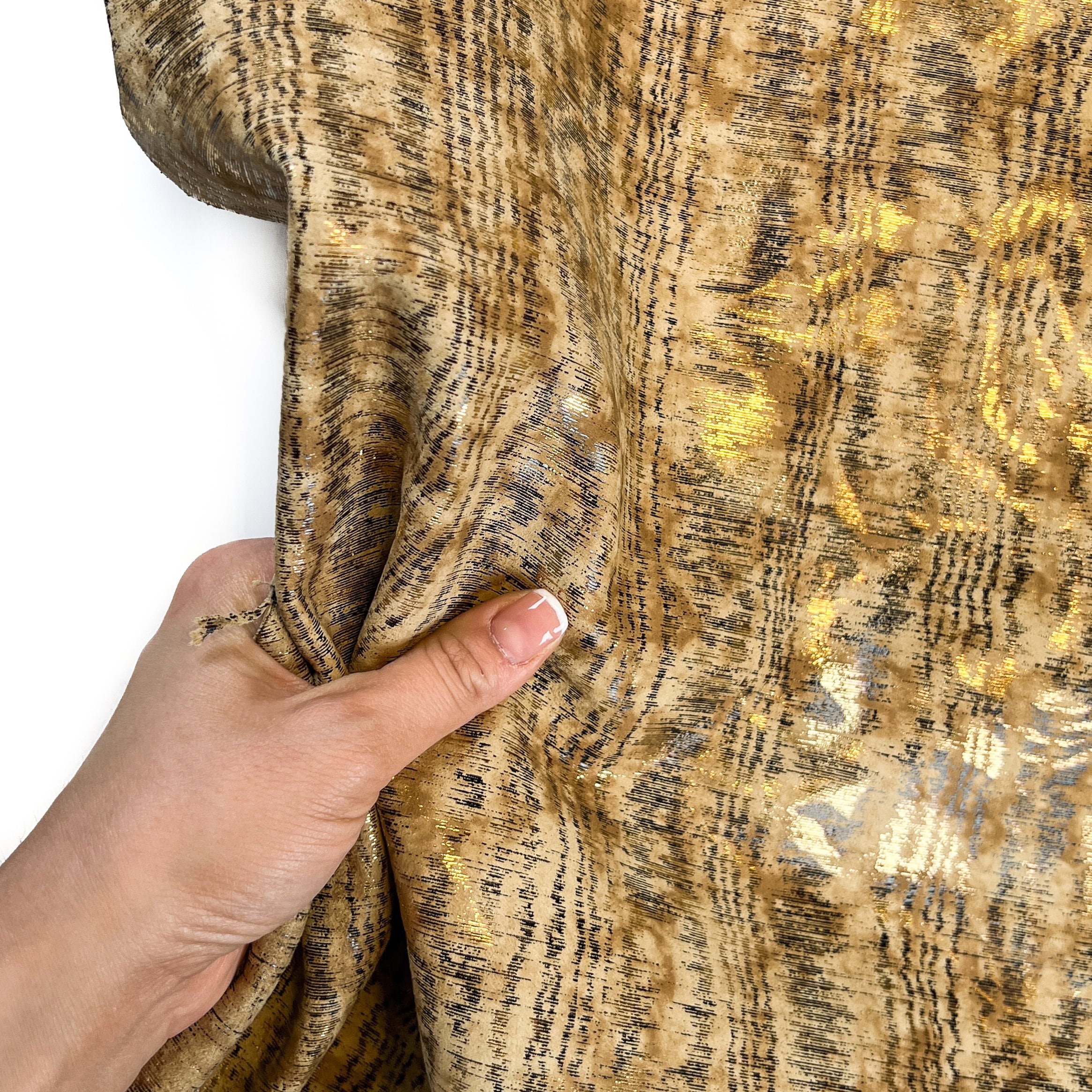 Beige Golden Bark Lambskin Leather 0.9-1.1mm/2.25-2.75oz