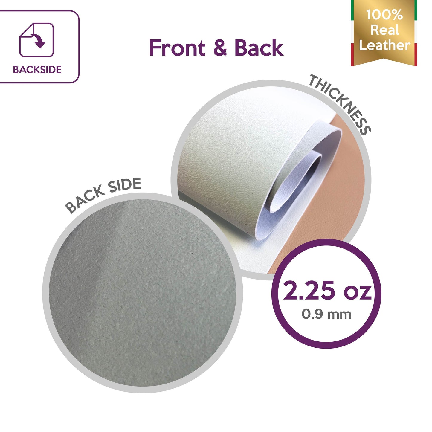 White Lambskin Sheets 2.25oz/0.9mm / PURE WHITE 657