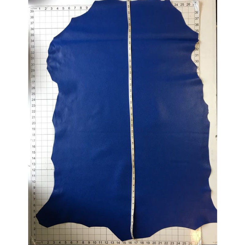 Dark Blue Pebbled Lambskin Leather 1.0mm/2.5oz/1.0mm / TEXTURED SODALITE 842