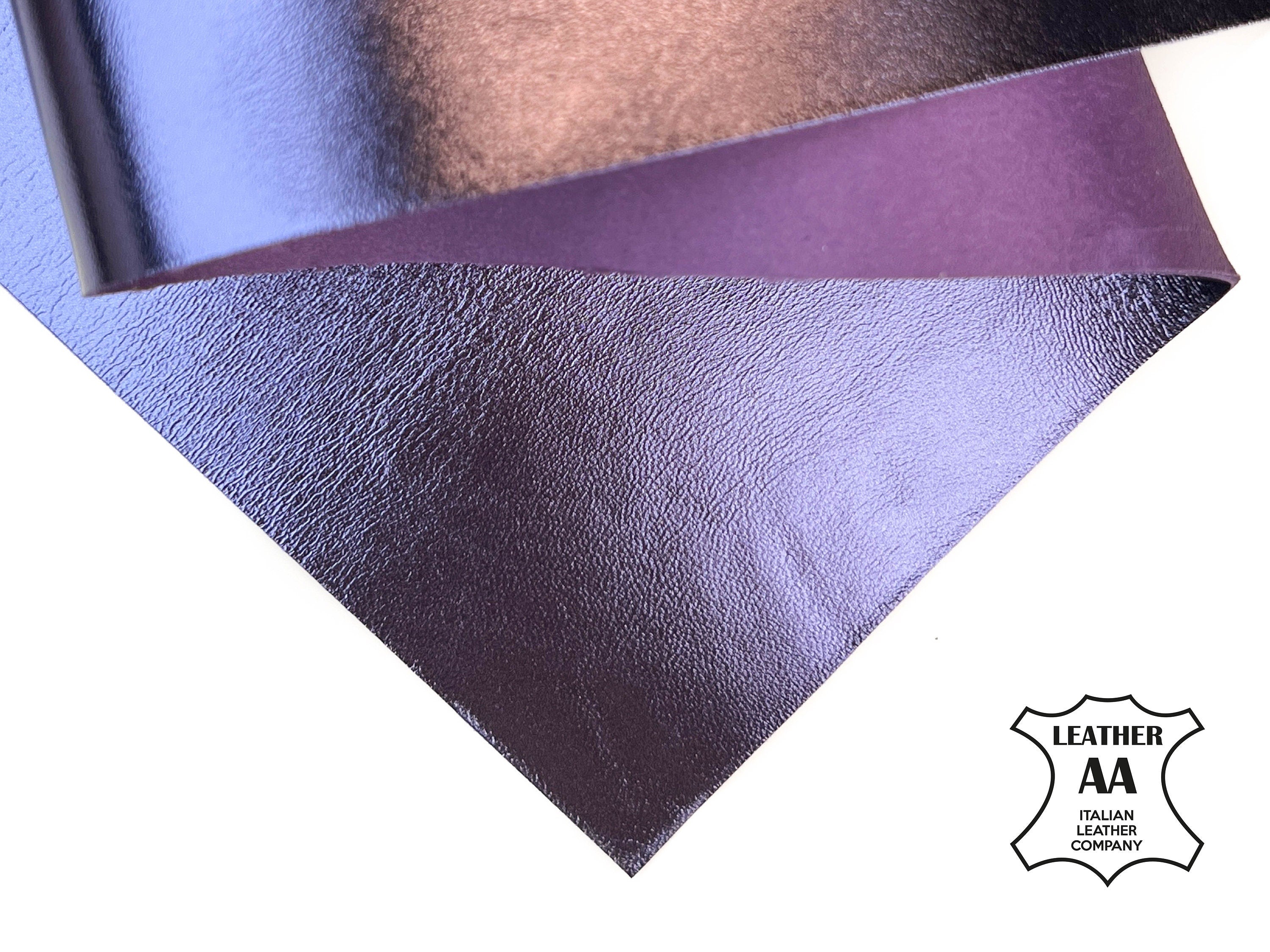 Metallic Purple Violet Lambskin Sheets 0.9mm/2.25oz / DEEP COBALT971