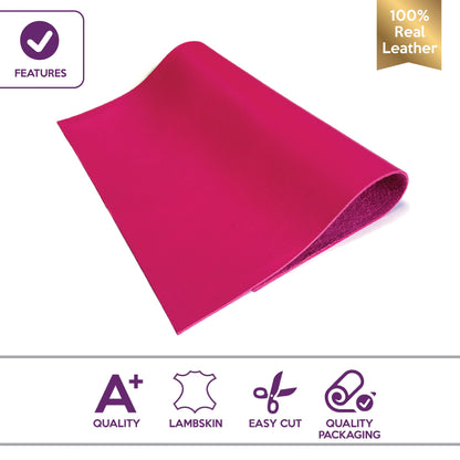 Pink Leather Sheets 2.25oz/0.9mm / RASPBERRY ROSE 594