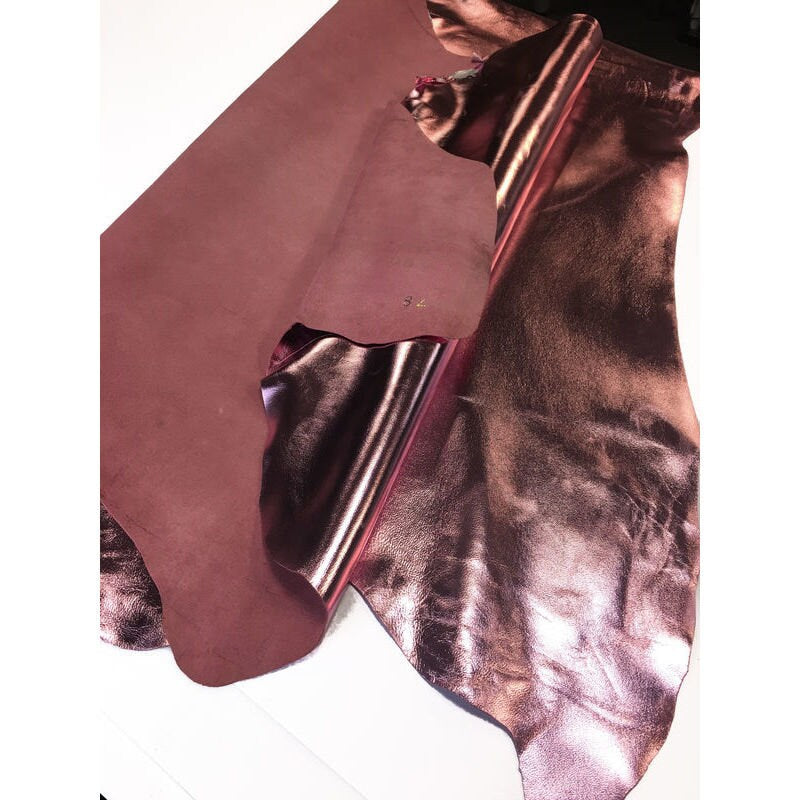 Pink Metallic Lambskin Leather 0.9mm/2.25oz / ROSE QUARTZ 583