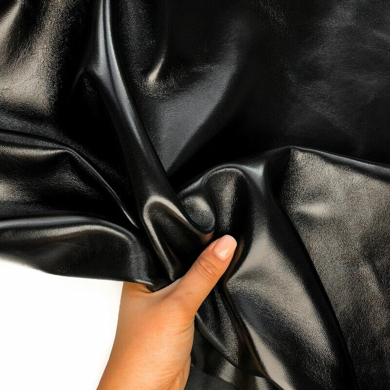 Super Shiny Black Lambskin 0.8mm/2oz / MEGA SHINY BLACK 945