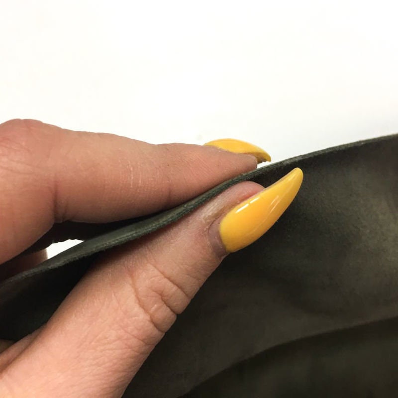 Dark Green Suede Lambskin Thin 0.4mm/1oz / OLIVE NIGHT 345
