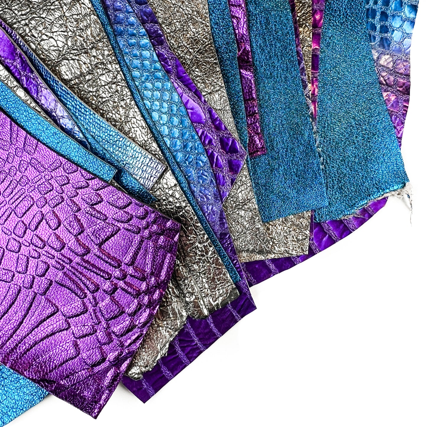 Metallic Scraps - Purple, Blue, Silver With Texture PURPLE MYSTERY 0.7-1mm/1.75-2.5oz