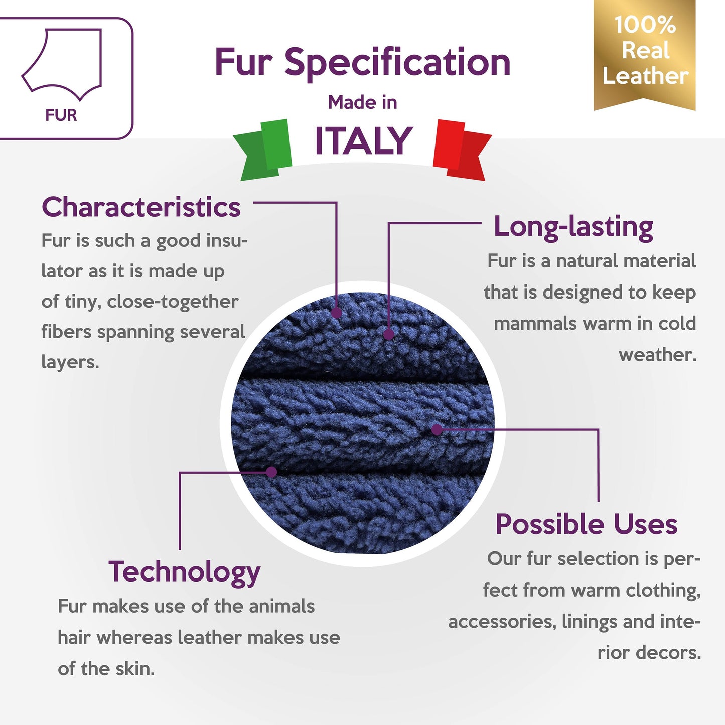 Soft Short Fur Shearling Thin Italian Lambskin Hides 1.4mm/3.5oz BLUE SHEARLING 1408