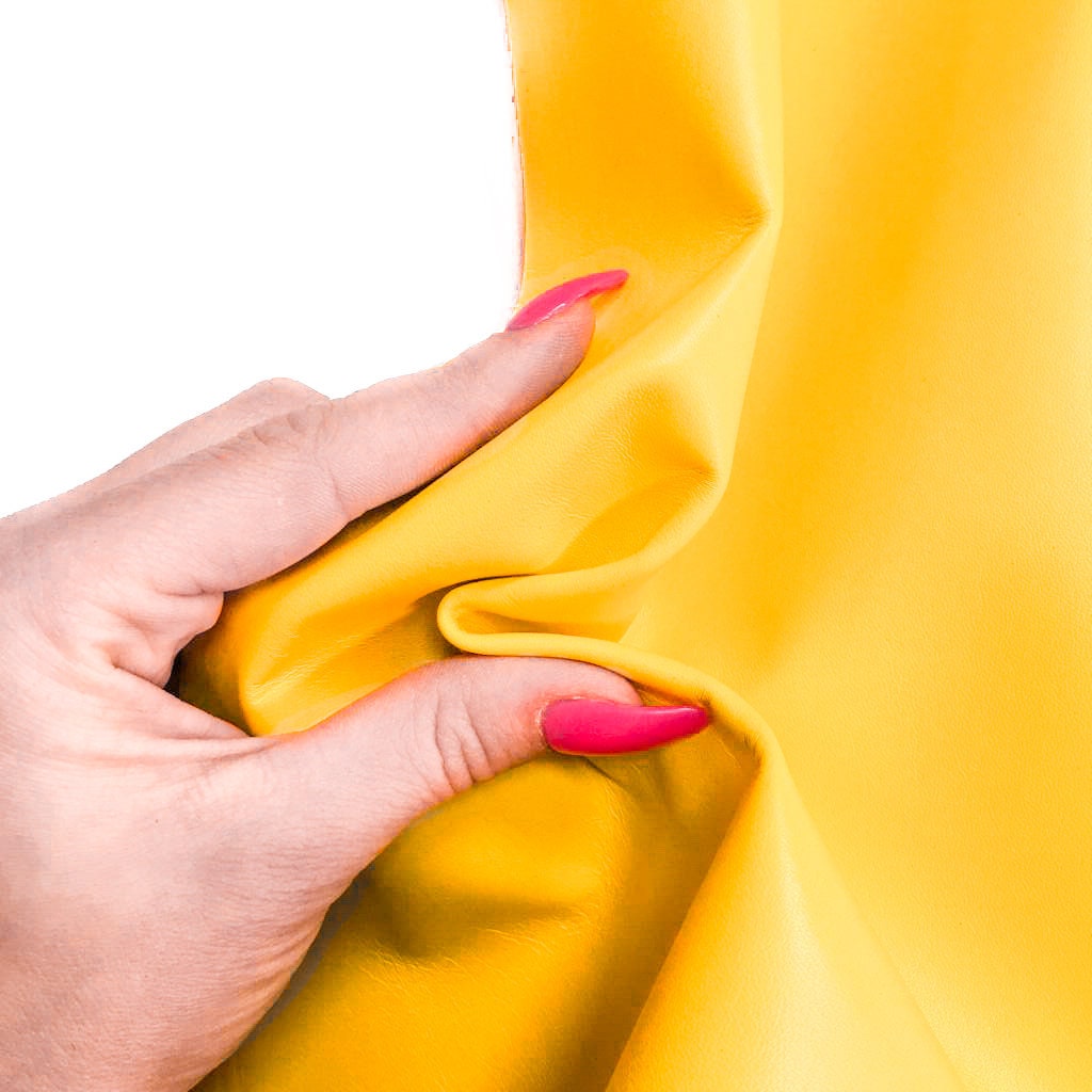 Yellow Lambskin Leather 0.8mm/2oz / PRIMROSE YELLOW 758