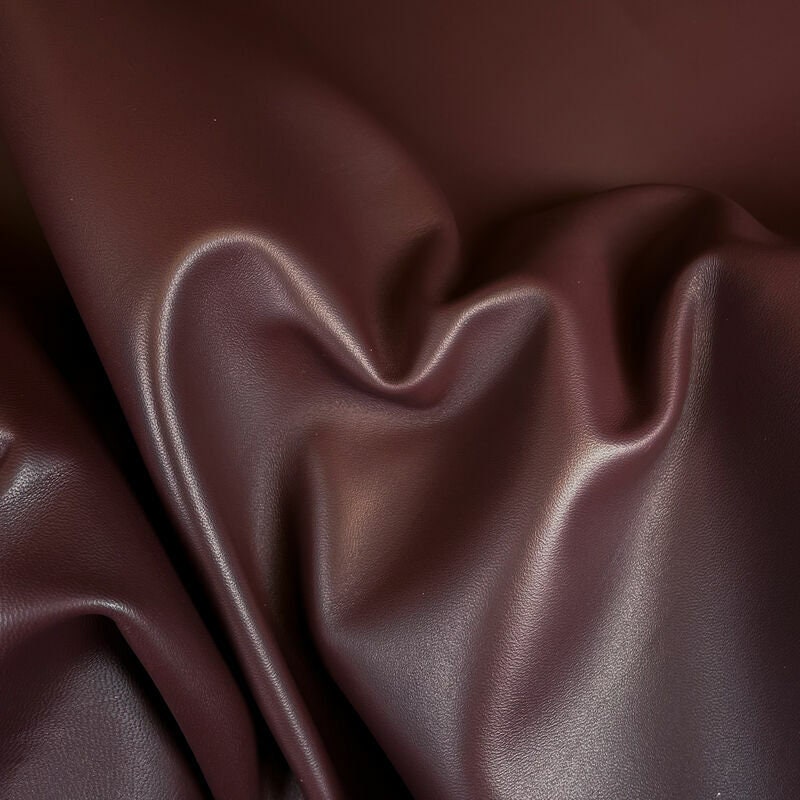 Dark Thick Burgundy Lambskin 1mm/2.5oz / MAHOGANY STONE 1162