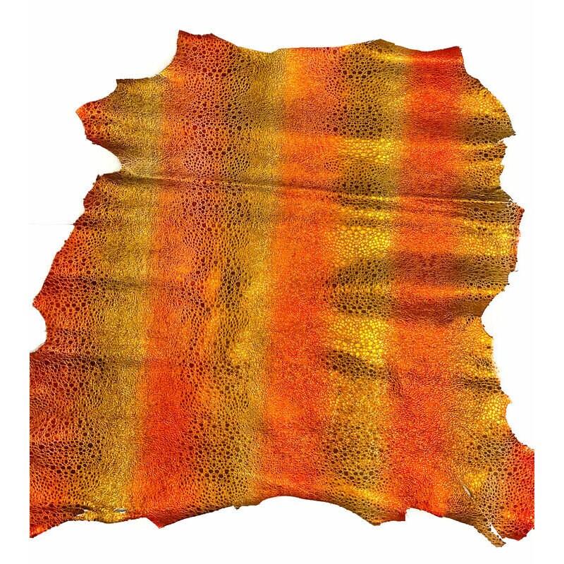 Wrinkled Chameleon Lambskin Leather 0.7-0.8mm/1.75-2 oz / CHAMELEON 1277