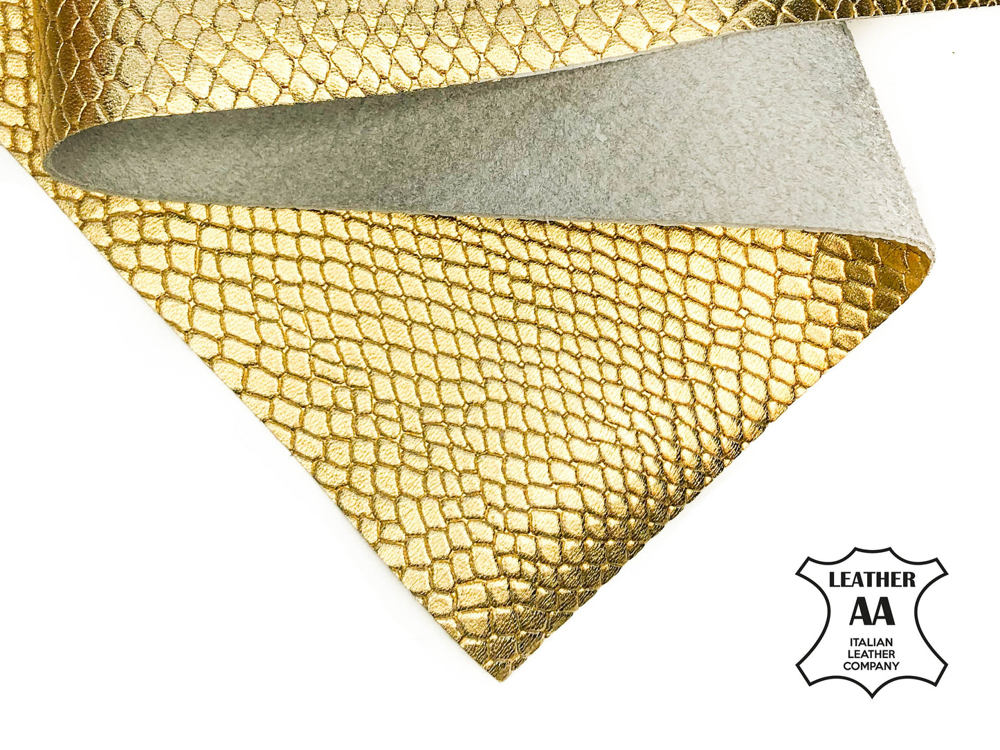 Gold Rhombus Print Lambskin Sheets 0.8mm/2oz / GOLDEN RHOMBUS 1028
