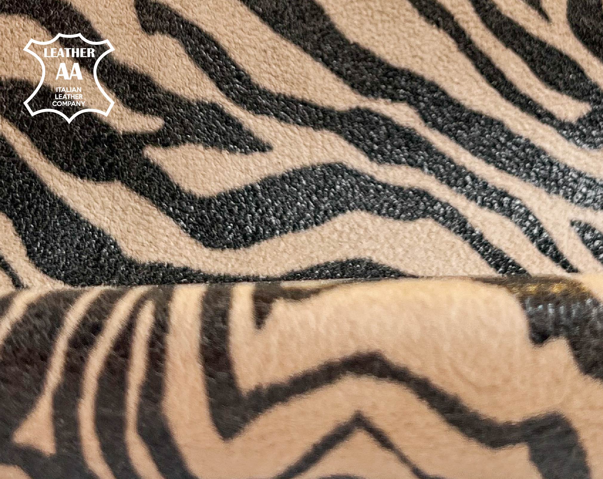 Soft Beige Zebra Print Lambskin 0.7-1.2mm/1.75-3oz / NUDE ZEBRA 1446