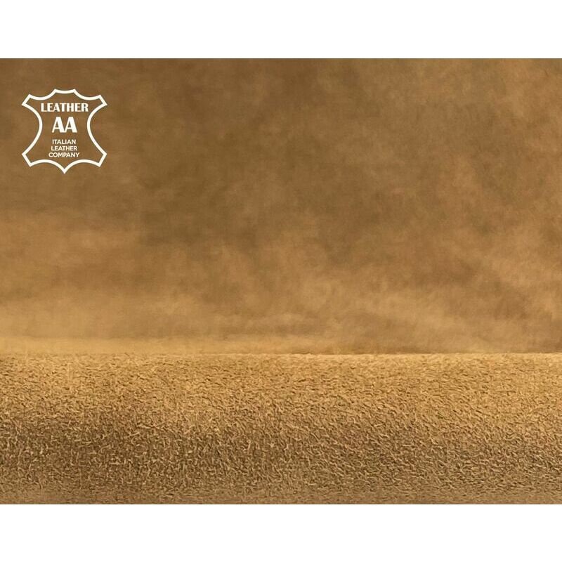 Soft Brown Suede Lambskin Thin 0.7mm/1.75oz / BURRO 1386