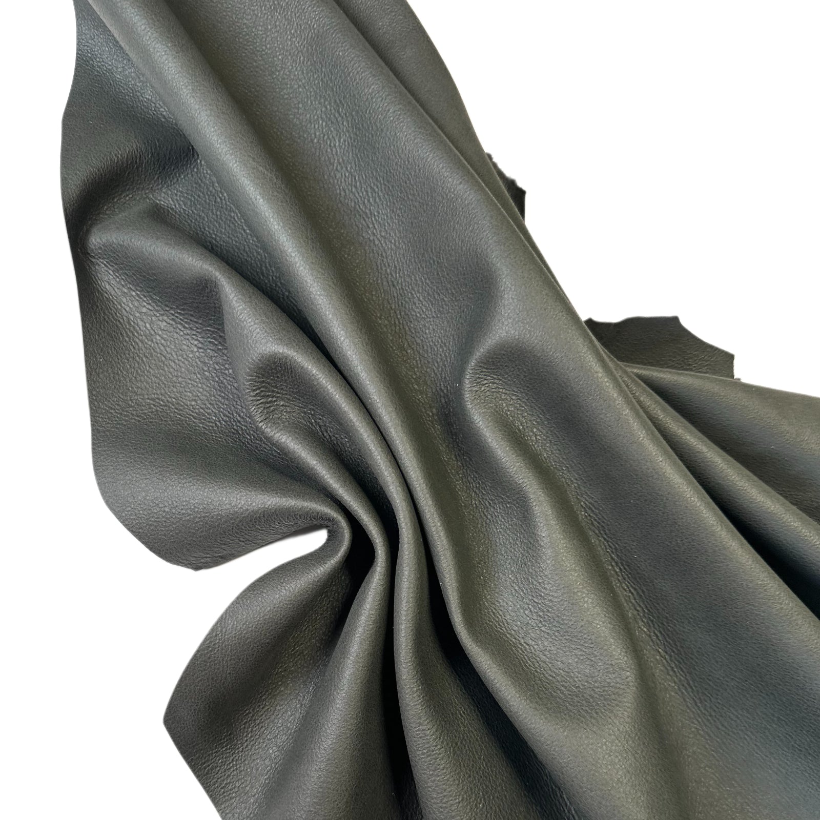 Double-Sided Green Gray Lambskin Real Leather 1mm//2.5oz Shadow 1718