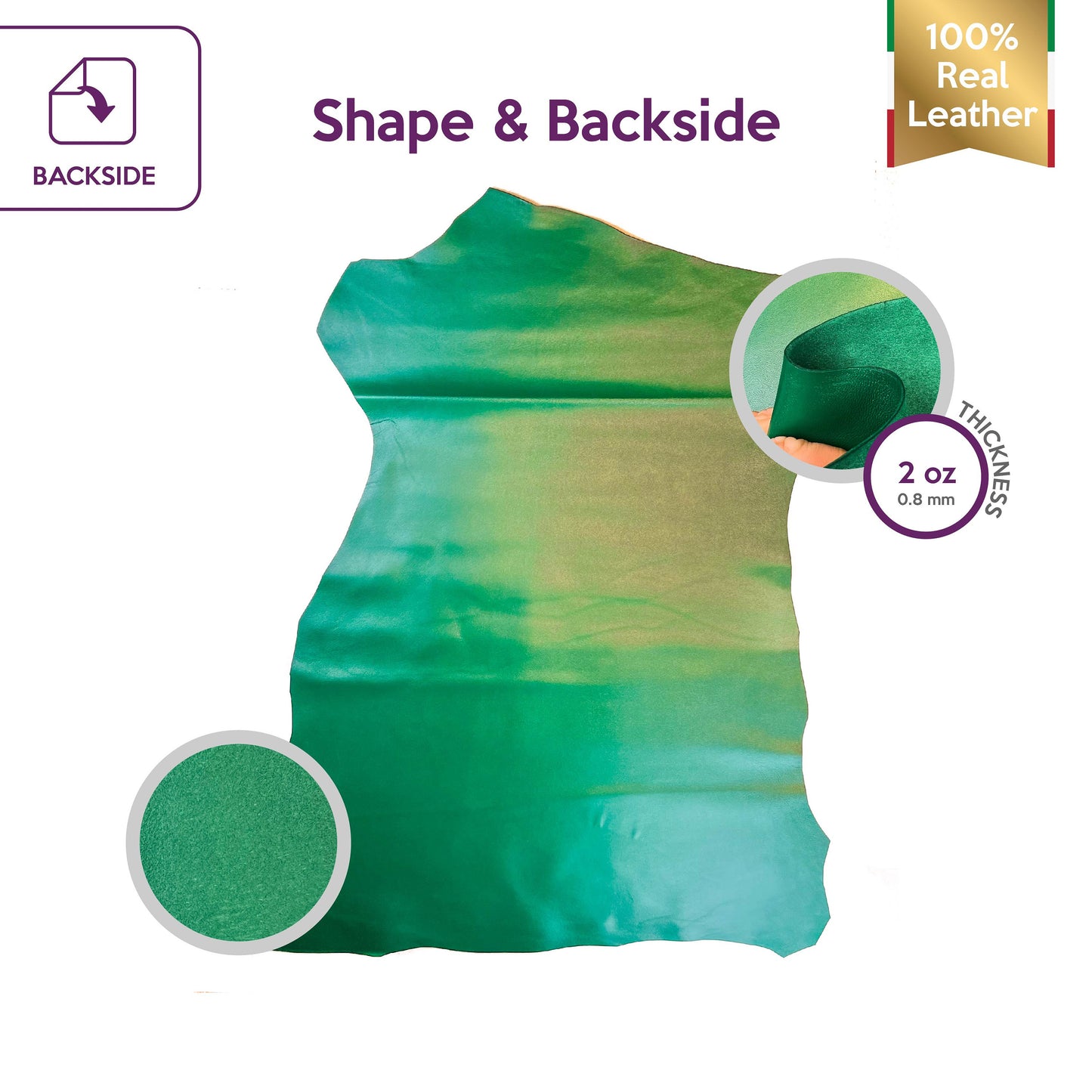 Emerald Green Lambskin 0.8mm/2oz / DARK EMERALD 1417