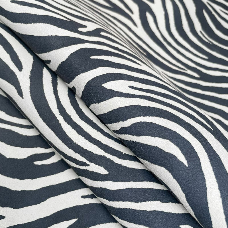 Soft Zebra Print Lambskin 1.1mm/2.75oz WASHED ZEBRA 1188