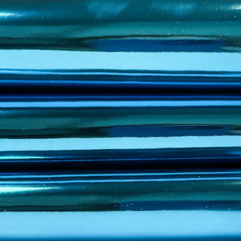 Metallic Aqua Blue Lambskin 0.9mm/2.25oz TOPAZ MIRROR 1155