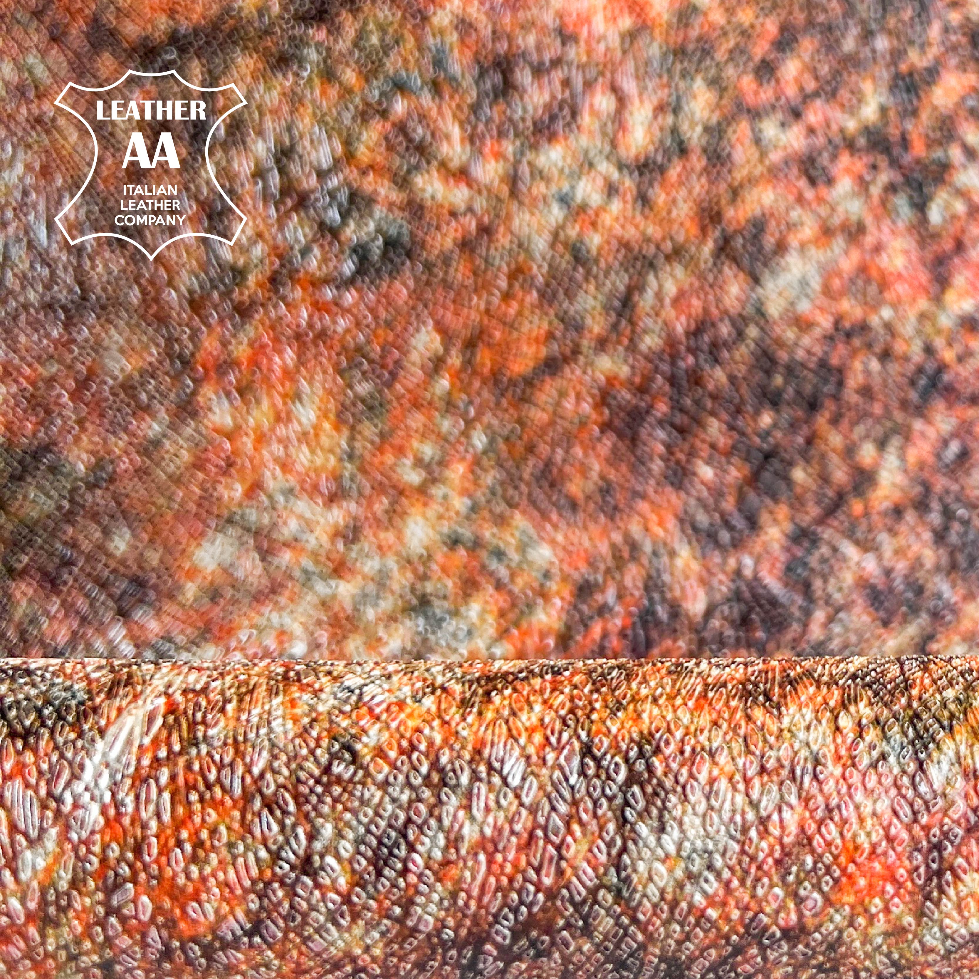 Orange Lambskin With Print 0.6mm/1.5oz / ORANGE SAFFIANO GALAXY 1492