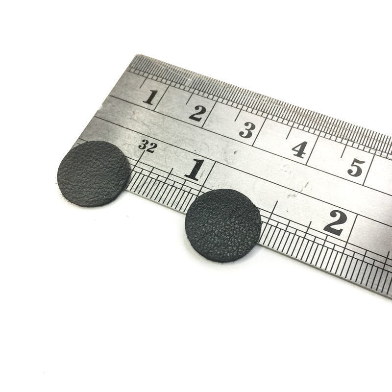 Black Genuine Lambskin Circles / 4 sizes / 30 Pcs Per Pack