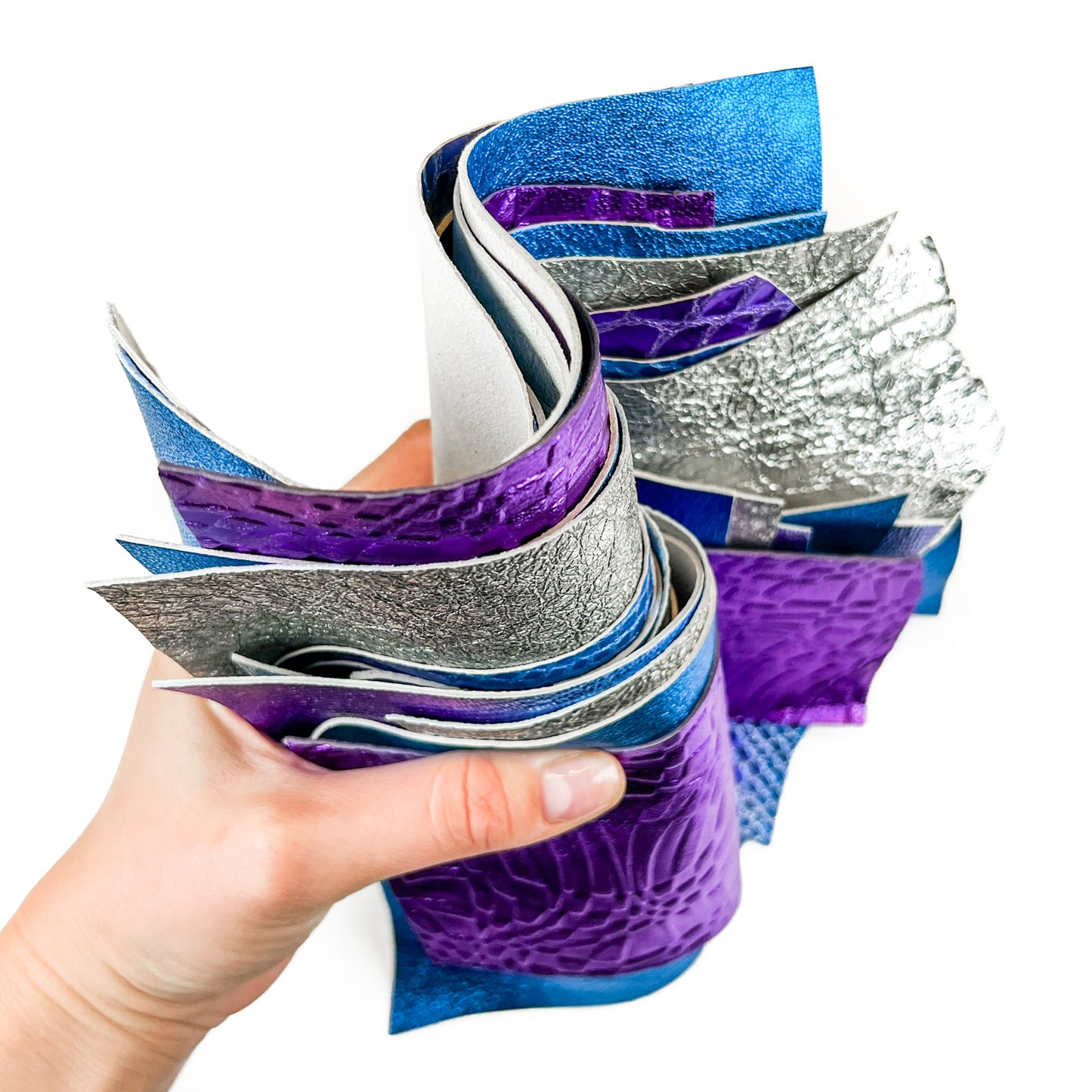 Metallic Scraps - Purple, Blue, Silver With Texture PURPLE MYSTERY 0.7-1mm/1.75-2.5oz