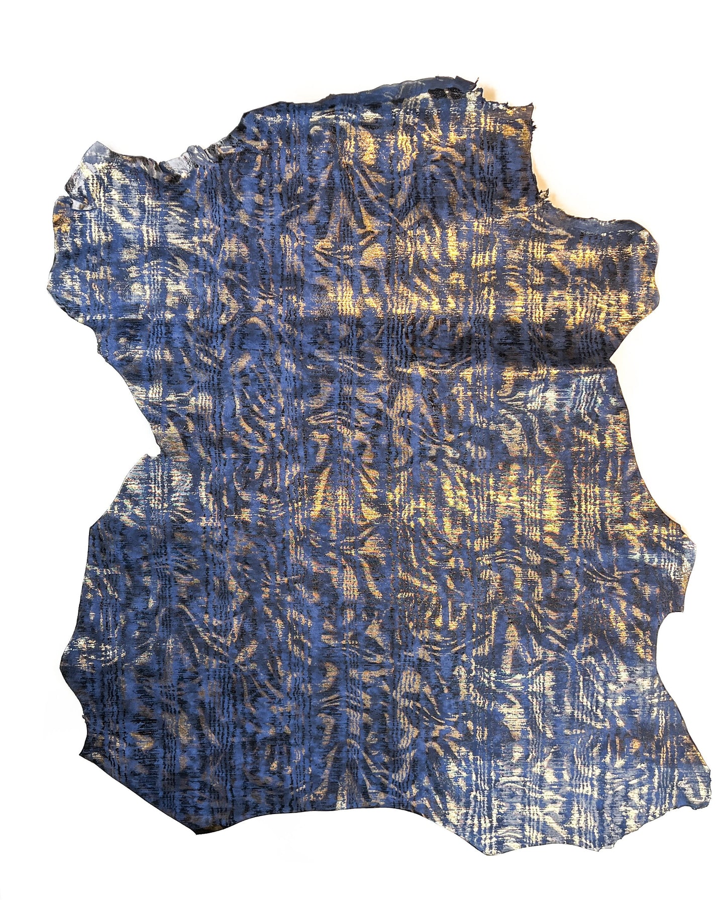 Blue Golden Bark Lambskin Leather 0.9-1.1mm /2.25-2.75oz
