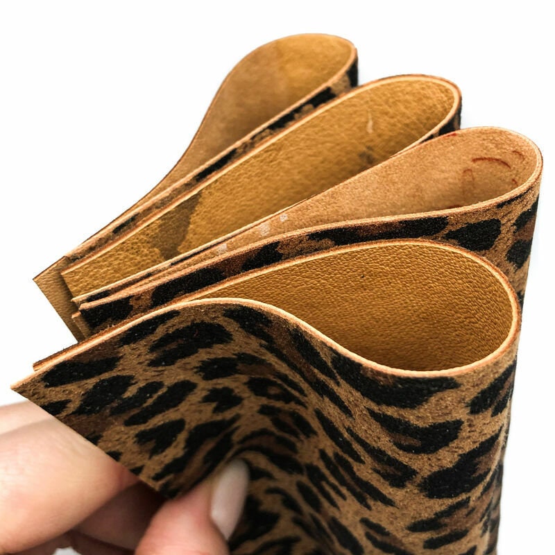 Leopard Print Lambskin Sheets 0.8 mm/2oz / HAPPY LEOPARD 1031