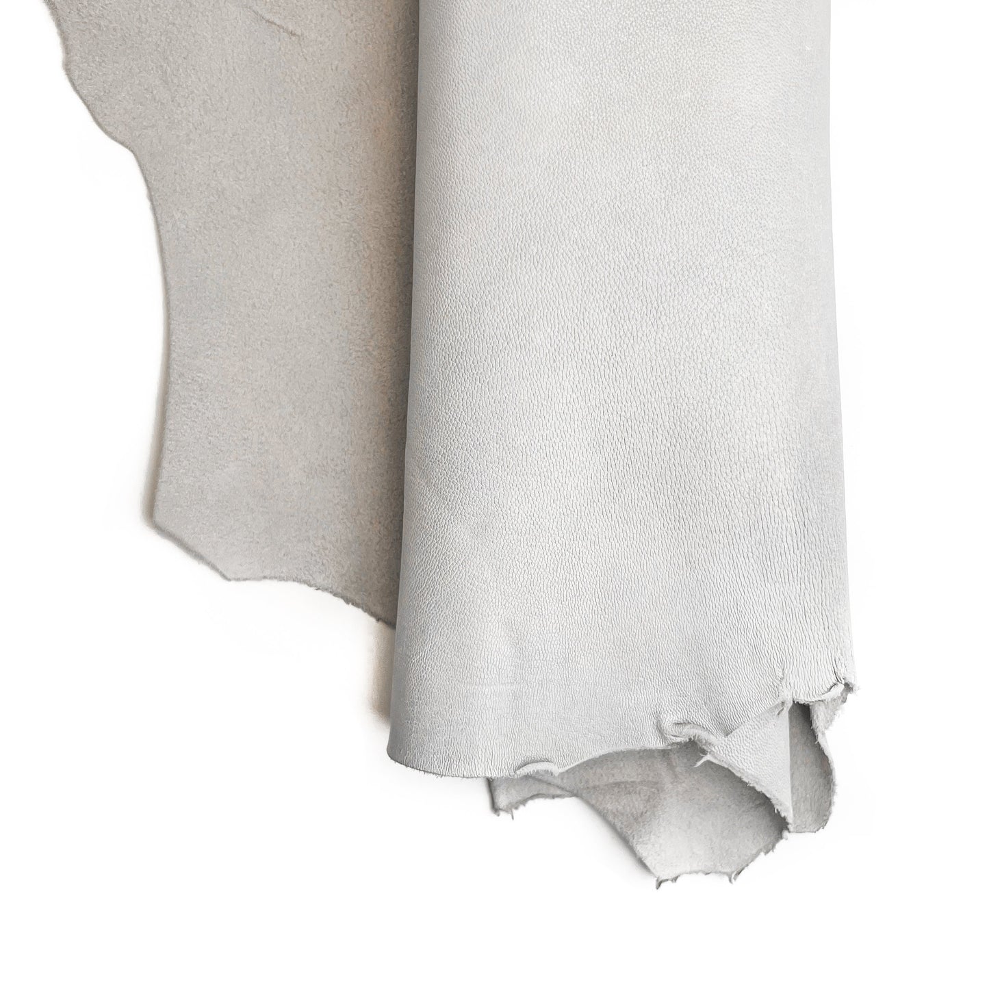Light Gray Suede Lambskin Thick Soft 1.0 mm/ 2.5 oz / MICRO CHIP 222
