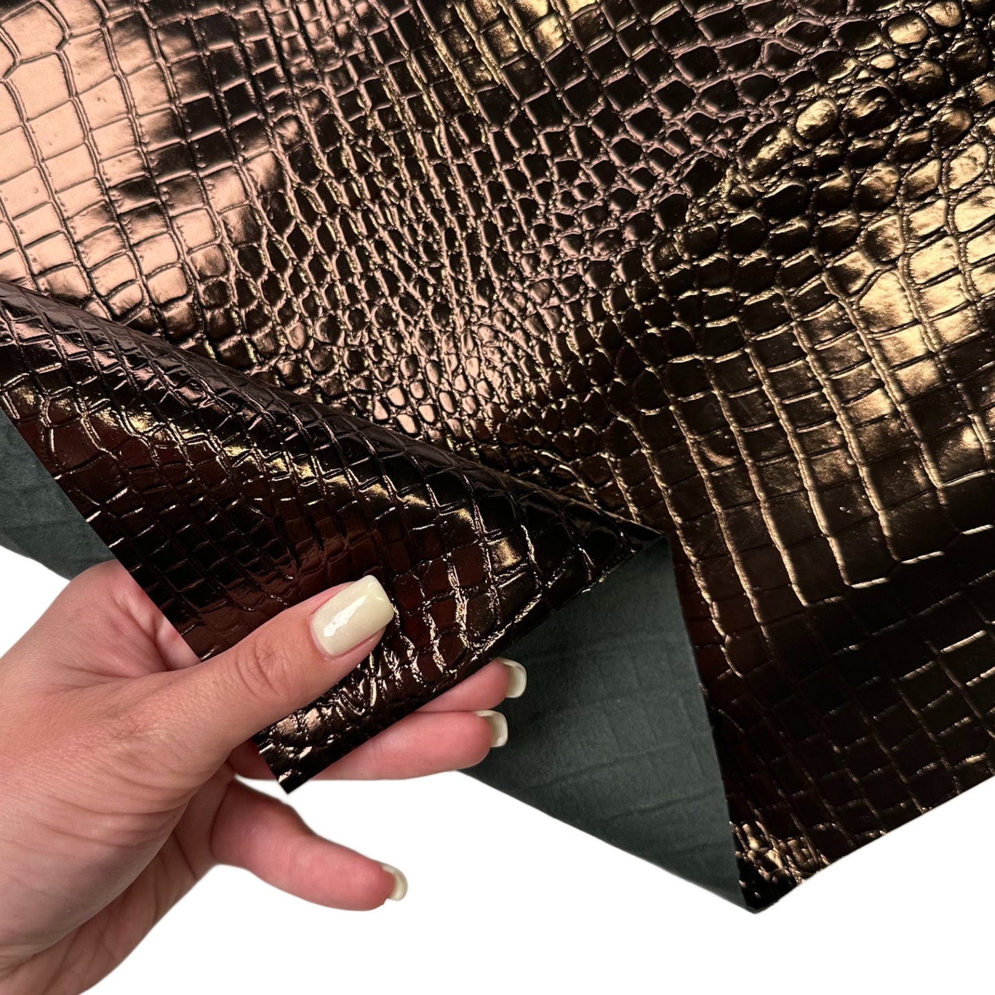 Metallic Bronze Lambskin Leather Sheets 1.1mm//2.75oz Chocholate 1662