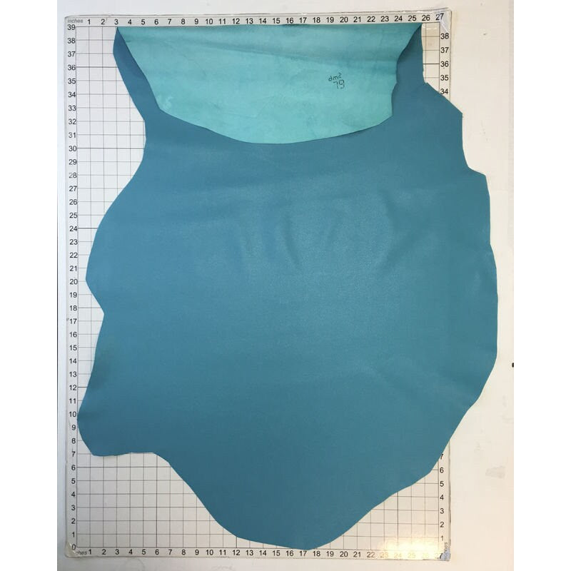 Turquoise Blue Pebbled Lambskin Leather 1.0mm/2.5oz / MAUI BLUE 867