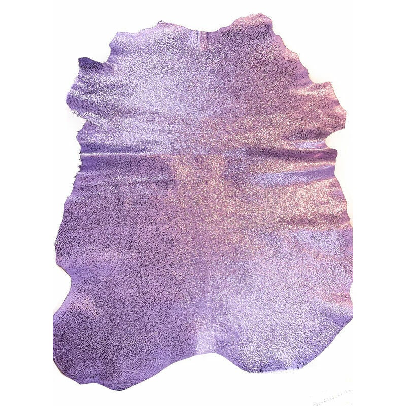 Purple Metallic Animal Print Lambskin 0.9-1.2mm/2.25-3oz / METALLIC LAVENDER MIX 1334