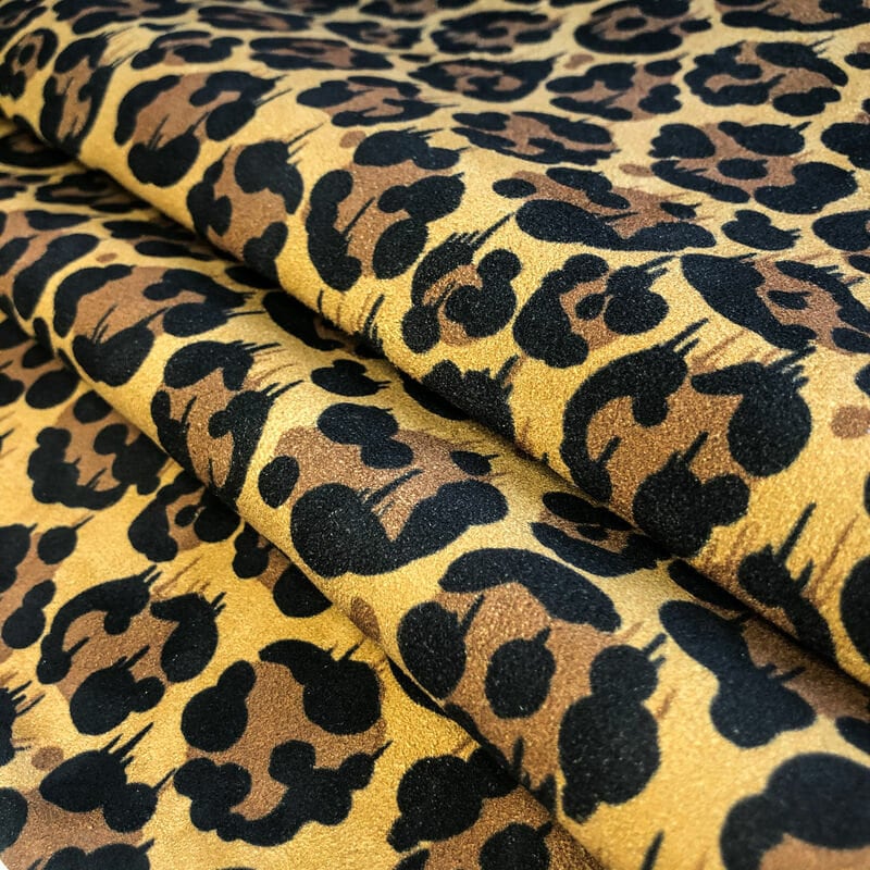 Yellow Leopard Print Lambskin 0.9mm / 2.25oz / YELLOW LEOPARD 987