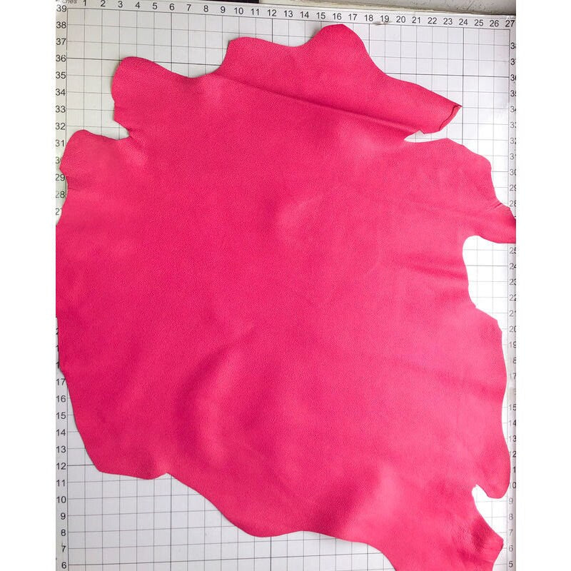 Pink Raspberry Pebbled Lambskin 1.2mm/3oz / PINK SORBET 906