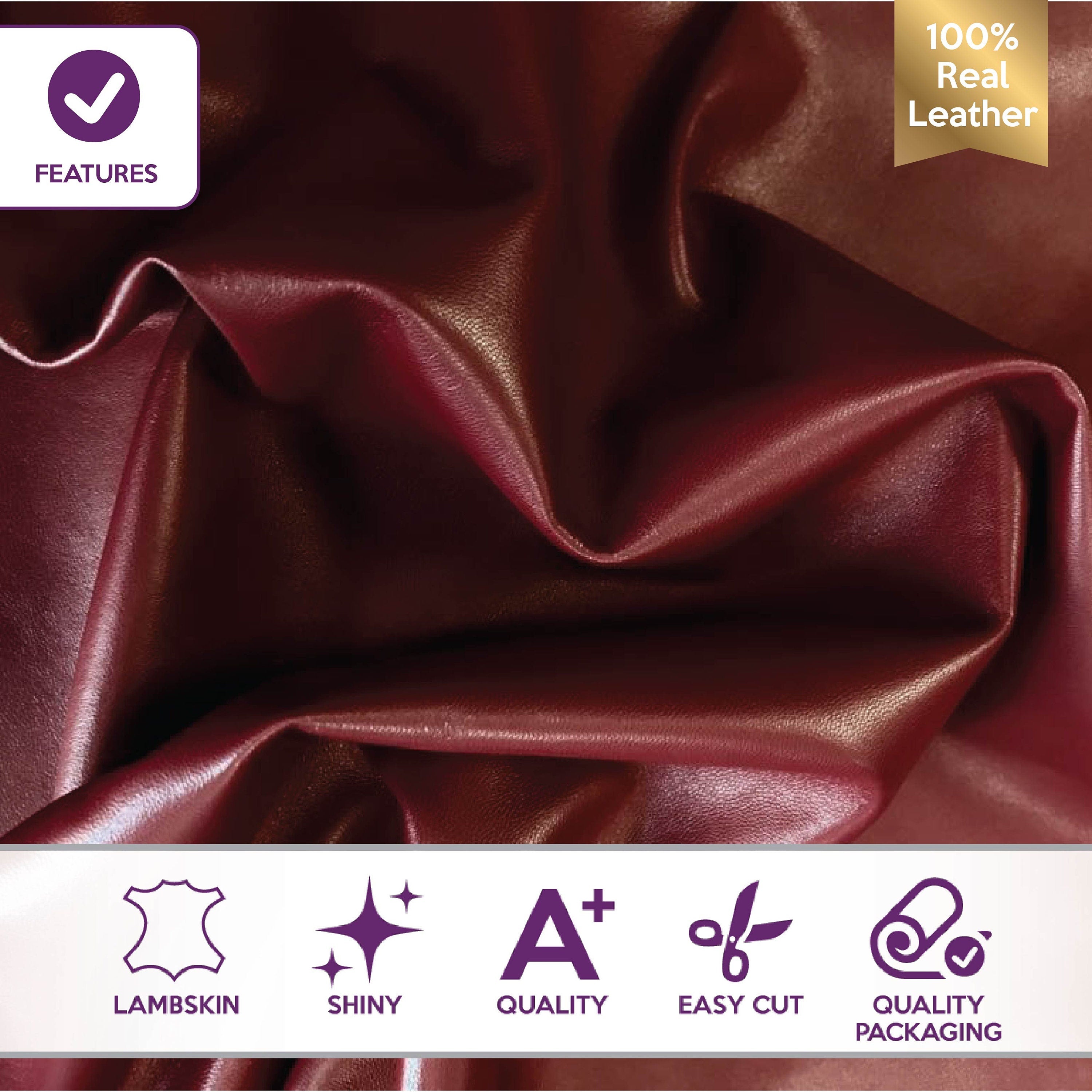 Burgundy Lambskin  0.8mm/2oz / CORDOVAN 462