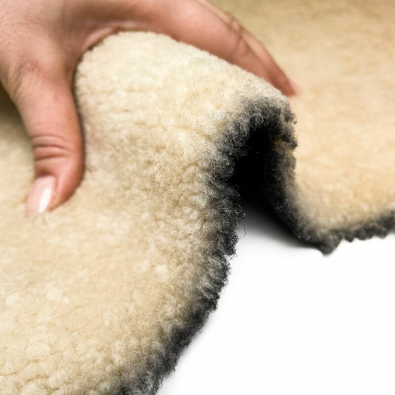 Italian Lambskin Shearling Hides Warm Double Sided Shearling CREAM SHEARLING 1062 1.4mm / 3.5oz