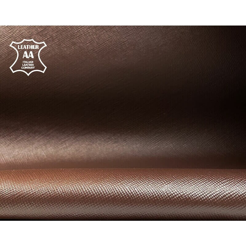 Dark Brown Lambskin 0.7mm/1.75oz / DARK BROWN SAFFIANO 1075