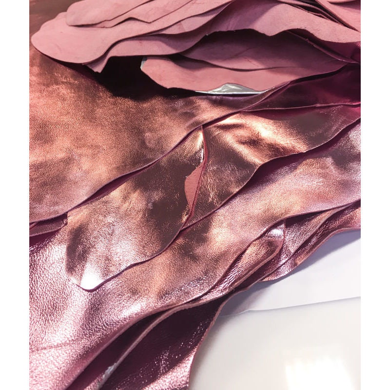 Pink Metallic Lambskin Leather 0.9mm/2.25oz / ROSE QUARTZ 583