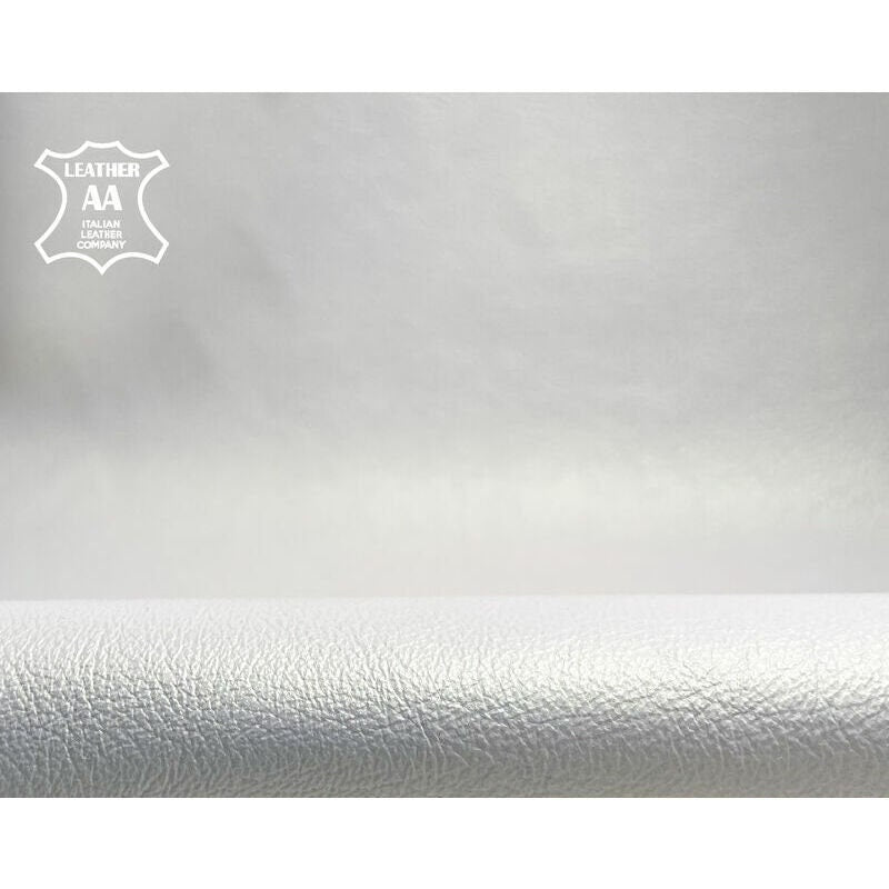 Smooth White Lambskin Hide 1.0mm/2.5oz / WHITE PEARL PERLAMUTER 1165