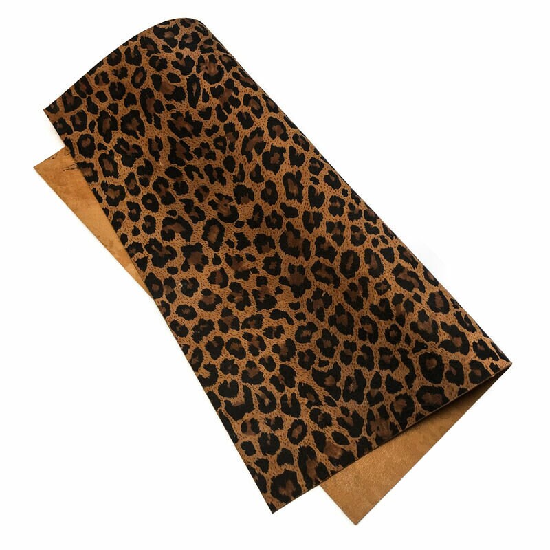 Leopard Print Lambskin Sheets 0.8 mm/2oz / HAPPY LEOPARD 1031