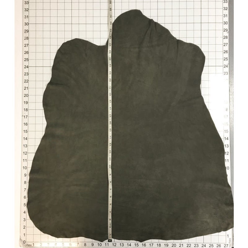 Dark Green Suede Lambskin Thin 0.4mm/1oz / OLIVE NIGHT 345
